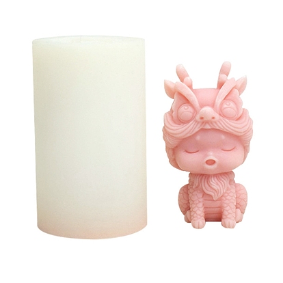 3D Chinese Style Dragon DIY Silicone Candle Molds, Aromatherapy Candle Moulds, Scented Candle Making Molds