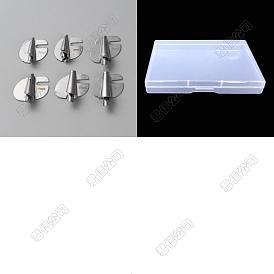 6Pcs 6 Style Stainless Iron Sewing Rolled Hemmer Foot, Wide Rolled Hem Pressure Foot