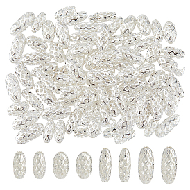 80 шт 4 стили латунные бусины, долговечный, выдолбить, рис