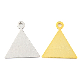 925 Sterling Silver Triangle Charms, with 925 Stamp