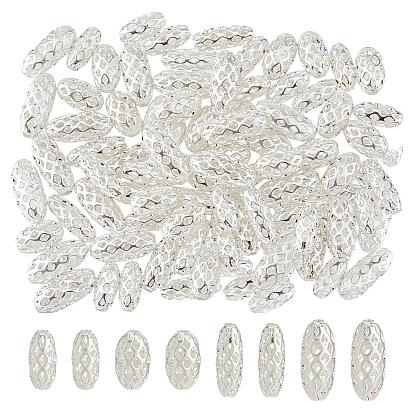 80 шт 4 стили латунные бусины, долговечный, выдолбить, рис