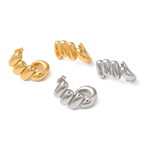 304 серьги-гвоздики из нержавеющей стали