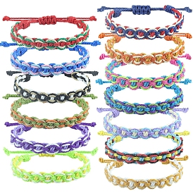 Adjustable Braided Wax Cord Bracelets for Men and Women