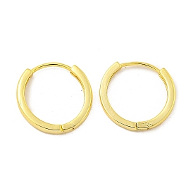 Brass Hoop Earrings, Round