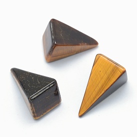 Природных тигровый глаз бисером, конус, неочищенные / без отверстий