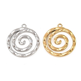 304 подвески из нержавеющей стали, амулет в виде кованого вихря