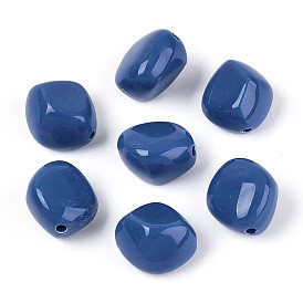 Opaque Acrylic Beads, Nuggets