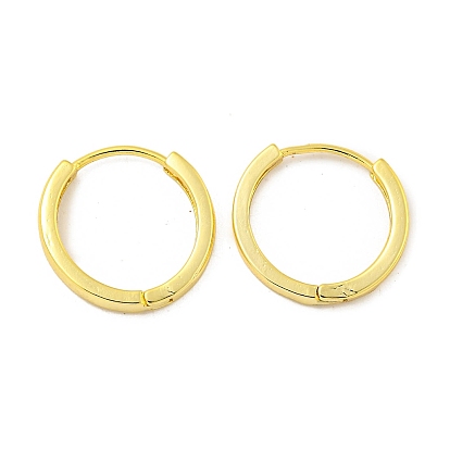 Brass Hoop Earrings, Round