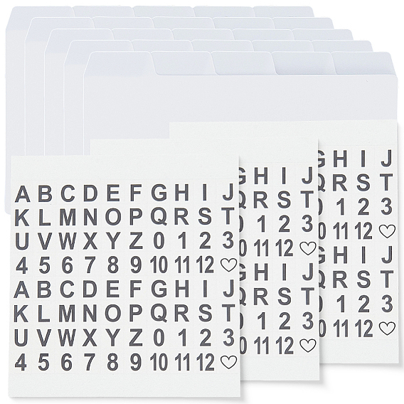 25 листы бумаги разделители для папок, Вкладка индексной страницы для планировщика, блокнота и переплетных листов, прямоугольные, с 3шт. самоклеящихся полипропиленовых наклеек