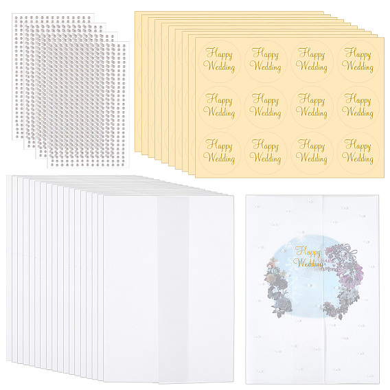 Translucent Sulphate Paper Envelope, with Self Adhesive Stickers, Rectangle