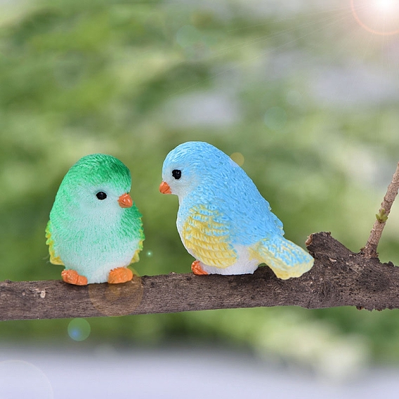 Украшения для показа фигурок птиц из смолы, для украшения дома