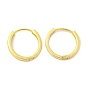 Brass Hoop Earrings, Round