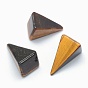 Natural Tiger Eye Beads, Cone, Undrilled/No Hole Beads