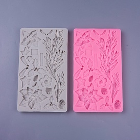 Food Grade Silicone Vein Molds, Fondant Molds, for DIY Cake Decoration, Chocolate, Candy, UV Resin & Epoxy Resin Jewelry Making, Flower and Leaf