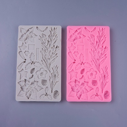 Food Grade Silicone Vein Molds, Fondant Molds, for DIY Cake Decoration, Chocolate, Candy, UV Resin & Epoxy Resin Jewelry Making, Flower and Leaf