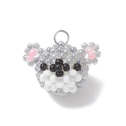 Стеклянные подвески из бисера, коала очарование