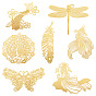 14шт 7 стили латунные филигранные большие подвески, гравированные металлические украшения