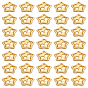 150Pcs 2-hole Alloy Buttons, Star