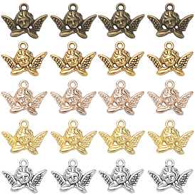 100 шт 5 цвета подвески из сплава в тибетском стиле, ангельское очарование