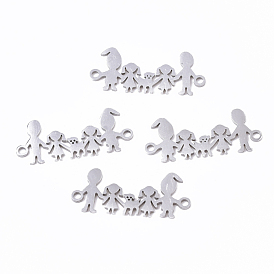 201 Stainless Steel Links Connectors, Laser Cut, Family