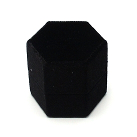 Velvet Rings Box, Perfect for Engagement Bride Wedding Photography, Hexagon