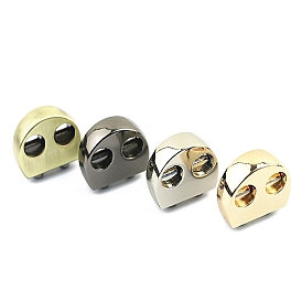 Zinc Alloy Slide Charms, Half Round