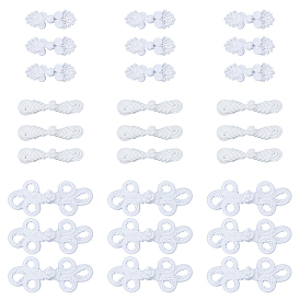 30 пары 3 стили ручная работа китайские лягушки узлы пуговицы наборы, пуговицы из полиэстера