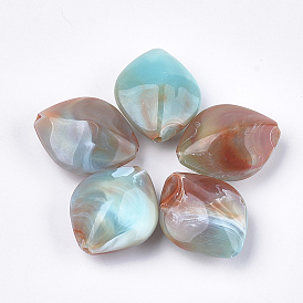 Акриловые бусины, Стиль имитация драгоценных камней, лошадиный глаз 