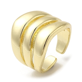 Латунные открытые кольца манжеты, широкое кольцо для женщин