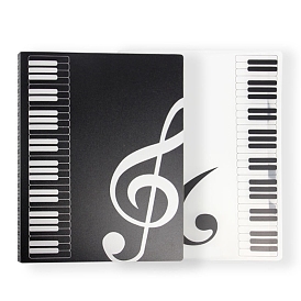 Dossier en plastique pour partitions de piano, classeur porte-musique, organisateur de partitions musicales, rectangle