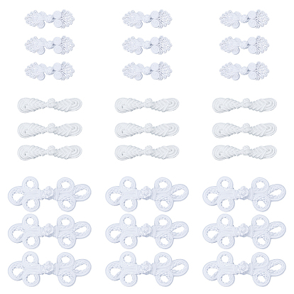 30 пары 3 стили ручная работа китайские лягушки узлы пуговицы наборы, пуговицы из полиэстера