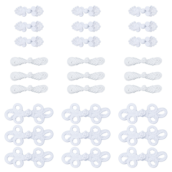 30 пары 3 стили ручная работа китайские лягушки узлы пуговицы наборы, пуговицы из полиэстера