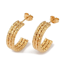 Вакуумное покрытие pvd 201 серьги-гвоздики из нержавеющей стали в форме буквы С, с 304 штифта из нержавеющей стали