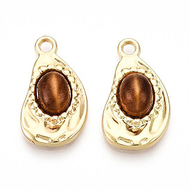 Подвески из сплава слезы, подвески с имитацией тигрового глаза