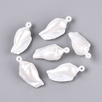 Абс пластмассовые жемчужные подвески, формы раковины