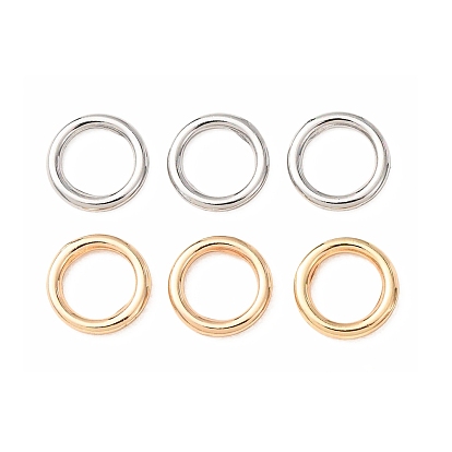 Brass Closed Jump Rings, Round