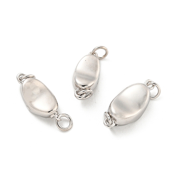 925 застежка из стерлингового серебра, овальные