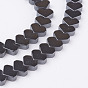 Non-magnetic Synthetic Hematite Beads Strands, Heart