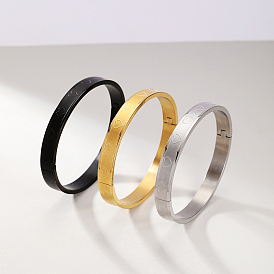 201 простые браслеты из нержавеющей стали, Шарнирные браслеты для мужчин и женщин, Сердце Pattern