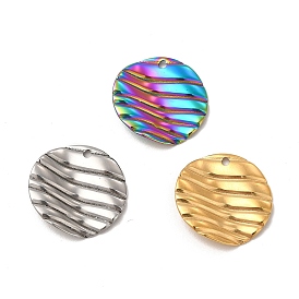 Ионное покрытие (ip) 304 подвески из нержавеющей стали, плоский круглый шарм