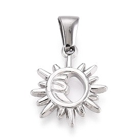 303 подвески из нержавеющей стали, талисманы солнца и луны