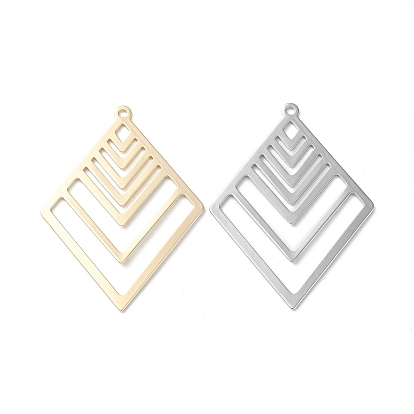 Латунные подвески, без кадмия, без никеля и без свинца, ромб