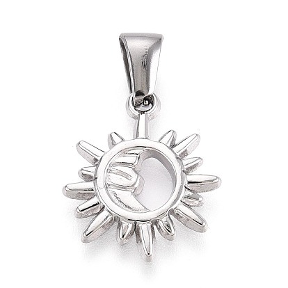 303 подвески из нержавеющей стали, талисманы солнца и луны