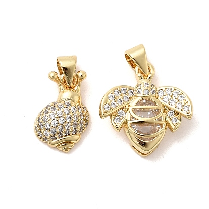 Латунные микро проложить кубического циркония подвески, без кадмия и без свинца, стойки покрытие, долговечный, реальный 18 k позолоченный