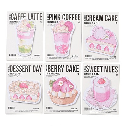 30 листы серии сладких распродаж, блокнот для заметок, наклейки с наклейками, для офисного школьного чтения