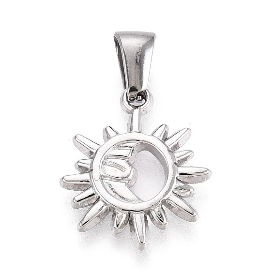 303 подвески из нержавеющей стали, талисманы солнца и луны