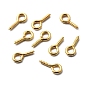 Iron Screw Eye Pin Peg Bails, For Half Drilled Beads