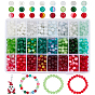 1080 шт. 24 стили смешанные стеклянные бусины, Бусины Кошачие Глаза, круглые