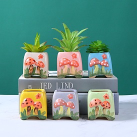 Succulent control basin hand-painted ceramic set combination flowerpot palm peach egg mini thumb basin
