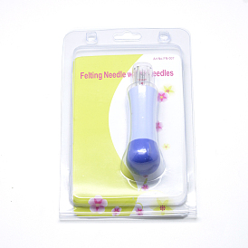 Felting Needle Holders, with 7 Needles, Wool Embroidery Hobby DIY Craft Tools